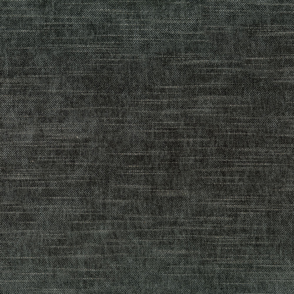 A swatch of Tuscany-black chenille fabric, displaying its texture and color| Sold by the Beautiful Windows Elgin