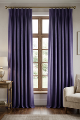 Zuri Amethyst Purple Curtains & Drapes – Elegant Rod Pocket Panel, On Sale Near You