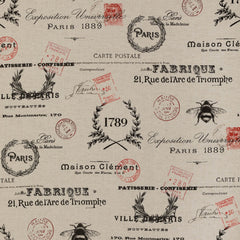 French farmhouse cotton curtain fabric sold by beautifulwindowselgin.com