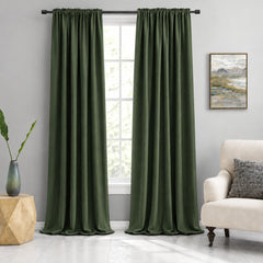 long‑length rod pocket curtain panel