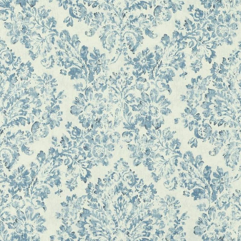 Botticelli Winter Blue fabric |100% cotton home decor fabric| Sold by BeautifulWindowsElgin.com