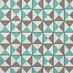 Pyramids Spa Window Curtain Fabric—Mustard, Beige-Charcoal Grey—100% Polyester—Sold by the Yard—Width 52" Inches Wide