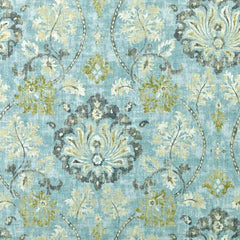 Smooth Texture Blue Cream Fabric Sold by the Yard – Beautiful Windows Elgin