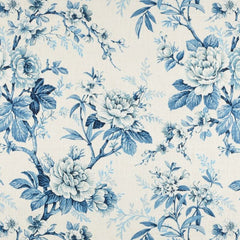 Jayden Indigo—Window Curtain Fabric—High-Quality—100% Polyester—Sold by The Yard—54" Inches Wide