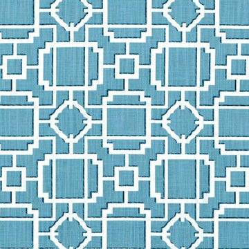 Abstract Print— Blue-White Color—Premium Quality Fabric—Available by the Yard—52" Inch Wide—Fast Fabric Shipping USA