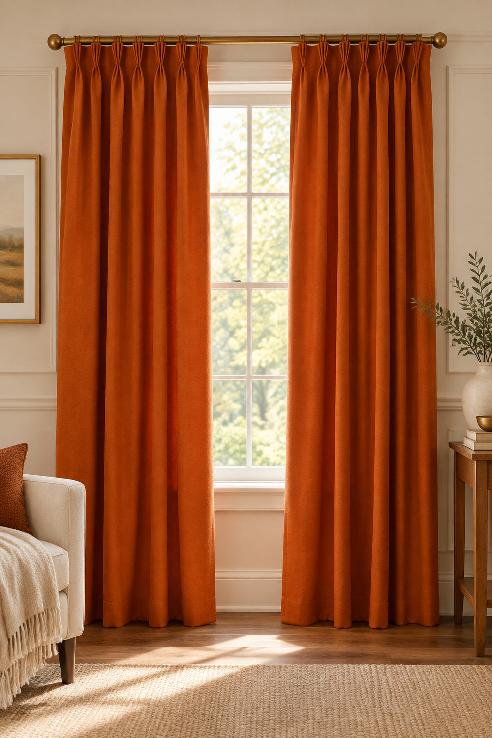 Burma Blaze curtain panel – ready-to-hang drapery |drapery for living room or bedroom