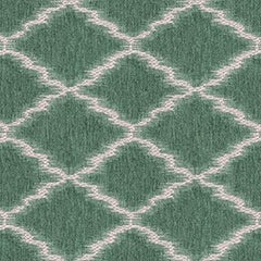 Mist green and white upholstery fabric with a geometric lattice pattern| Offered by Beautiful Windows Elgin, a trusted U.S. online fabric store