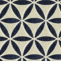 geometric pattern featuring navy and grey colors on a woven texture background| Order online at BeautifulWindowsElgin.com