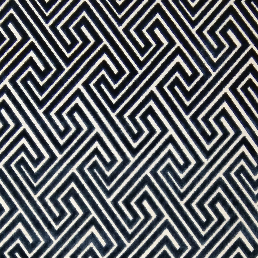 Kavala Velvet- Royal Blue-Cut velvet—63.90% Rayon-27.86% Polyester| Sold by Beautifulwindowselgin.com