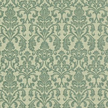 Ruskin Floral Fabric— Beige-Aqua Green—High-Quality—Multi-Purpose —100% Polyester —Sold by The Yard—54" Inches Wide