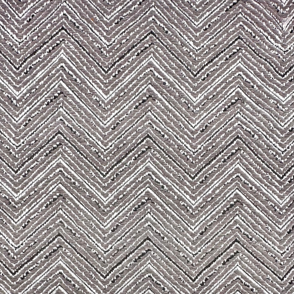 Close-up of a fabric with a gray herringbone pattern| Sold by Beautiful Windows Elgin