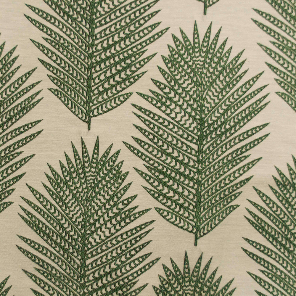 Ghislaine polyester blend curtain panels (green/beige)