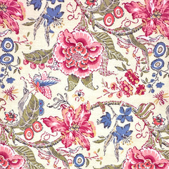 Wildflower Fabric—MIx Color Floral—100% Cotton—Window Curtain—Width 52"—Available by the Yard