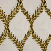 antalya teal blue and gold curtain panel- Beautiful Windows Elgin