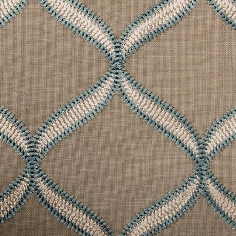 Embroidered fabric for curtains and décor |Order online at BeautifulWindowsElgin.com
