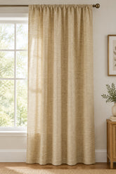 linen beige curtain panel rod pocket sold by beautifulwindowselgin.com