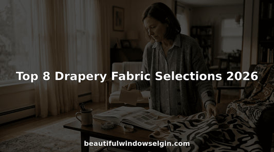 Top 8 Drapery Fabric-Homeowner comparing drapery fabric samples