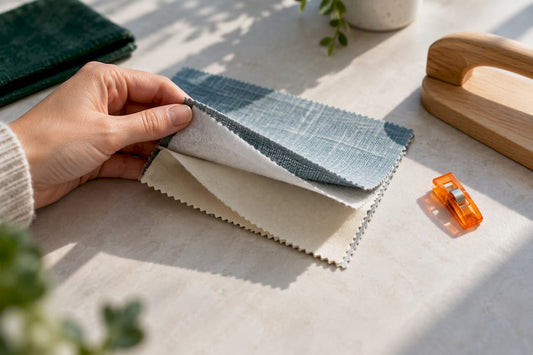 Layered shell interlining and lining sample