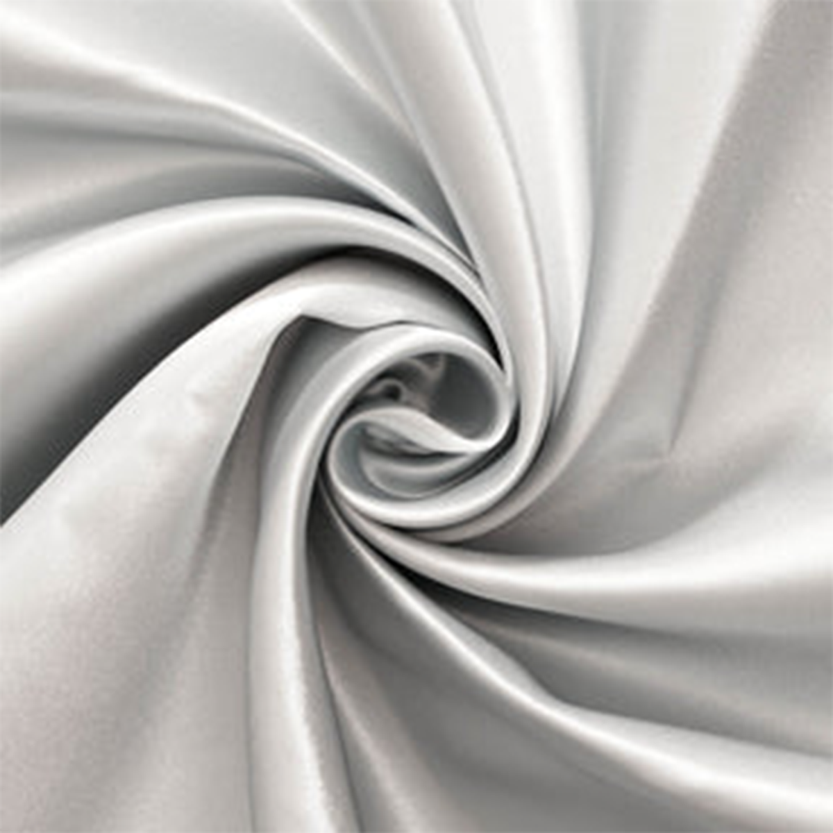 Silver Mist Poly-Charmeuse Satin Fabric -Silky Texture