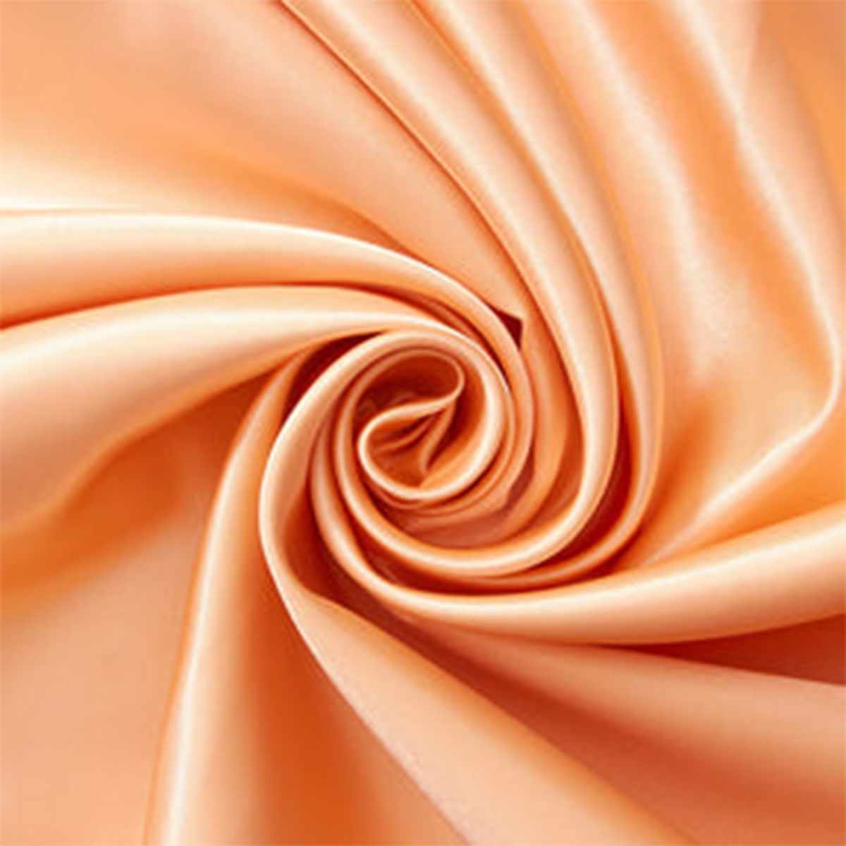 Stunning Peach Charmeuse Satin—Premium Solid—Peach Color Fabric—Width 58/60" Wide—100% Polyester—Ideal for Apparel—Sold by the Yard