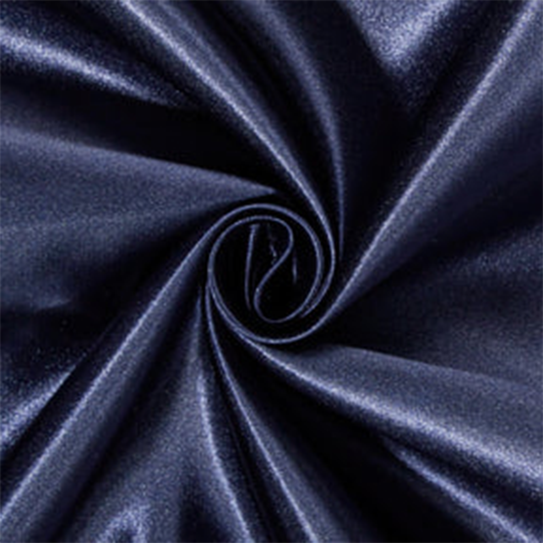 RIVER ROSE NAVY BLUE BRIDAL SATIN MATERIAL