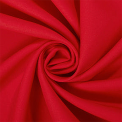 Scarlet Red—Rayon Solid Challis Woven Fabric—Sold By The Yard—52" Inch Wide—0.75 Millimeters Thick—100% Cotton—15.3 Ounces