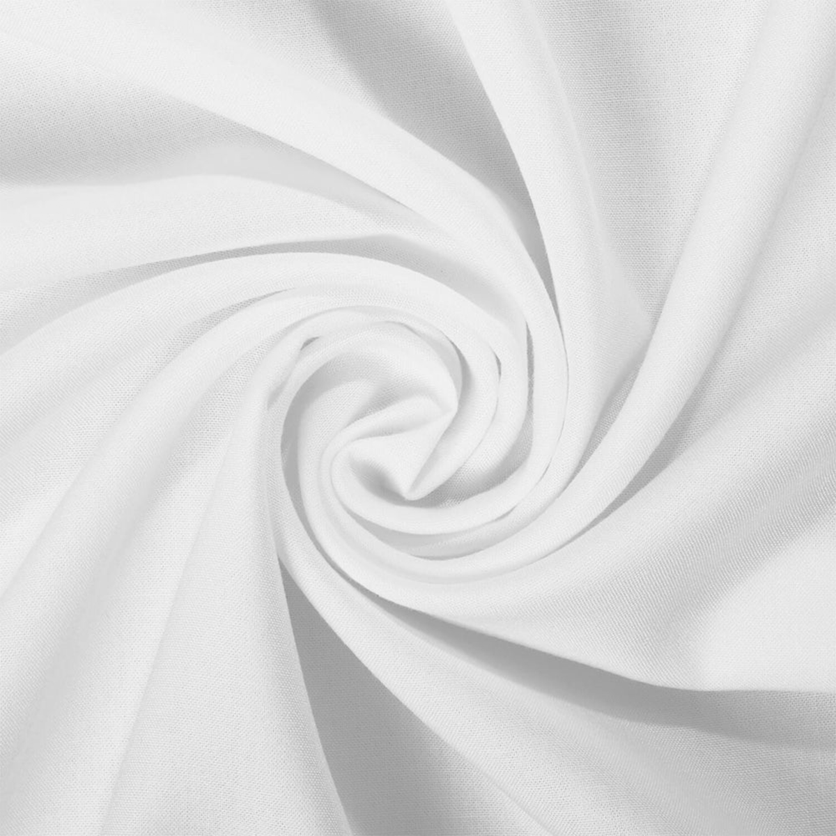 White Rayon Challis Fabric 100% Rayon 53/54" Wide —Available by the Yard—Nationwide Shipping