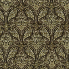 Kandell Brown—Paisley Fabric—66% Rayon-34% Polyester—Multi-Purpose—Sold by The Yard—54"Wide