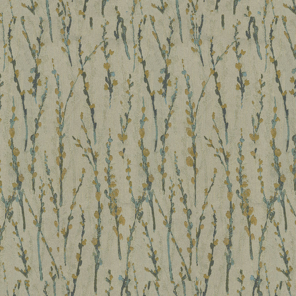 Home Decor Fabric—Grey-Green-Blue Color—83% Polyester 17% Rayon—Sold by The Yard—Width 54"Wide—Nationwide Shipping