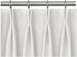 FRENCH PLEAT BLOOMINGDALE TAN CURTAIN PANEL