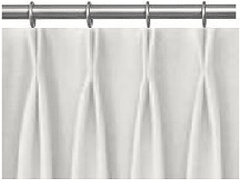 FRENCH PLEAT BLOOMINGDALE TAN CURTAIN PANEL