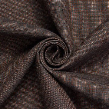 Imperial—Two-Tone Linen Brown—Black—100% Polyester—Sold by The Yard—54" Inches Wide
