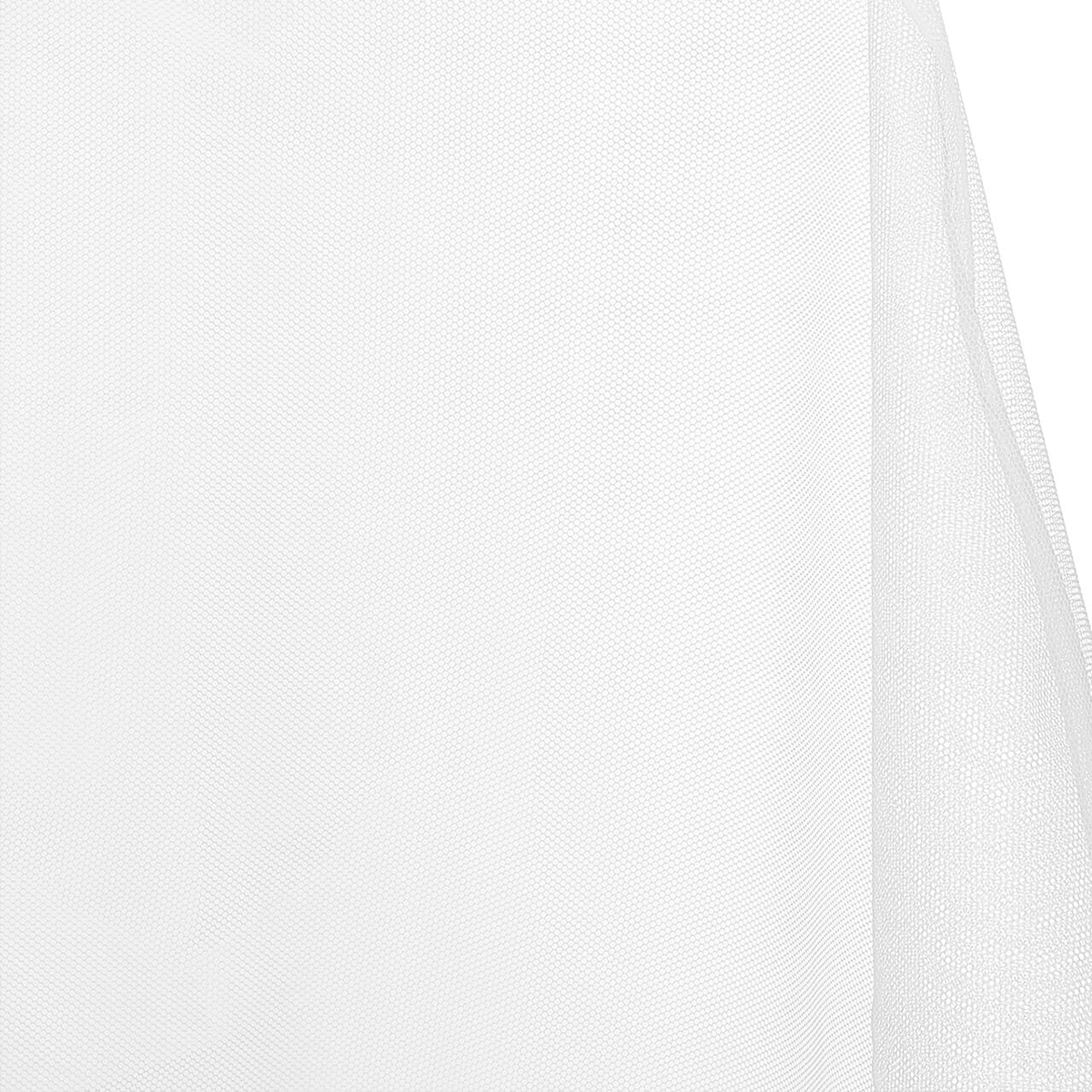 White Polyester Petticoat Hard Net Crinoline- /58–60 Inch Wide Fabric/Sold By The Yard-180 GSM