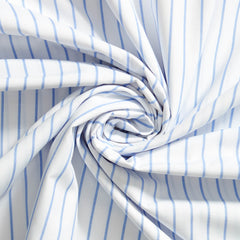 Lightweight Pinstripe Shirting Poplin Fabric—light Blue—Premium Quality—59/60" Inches Wide—Available by the Yard—Nationwide Shipping