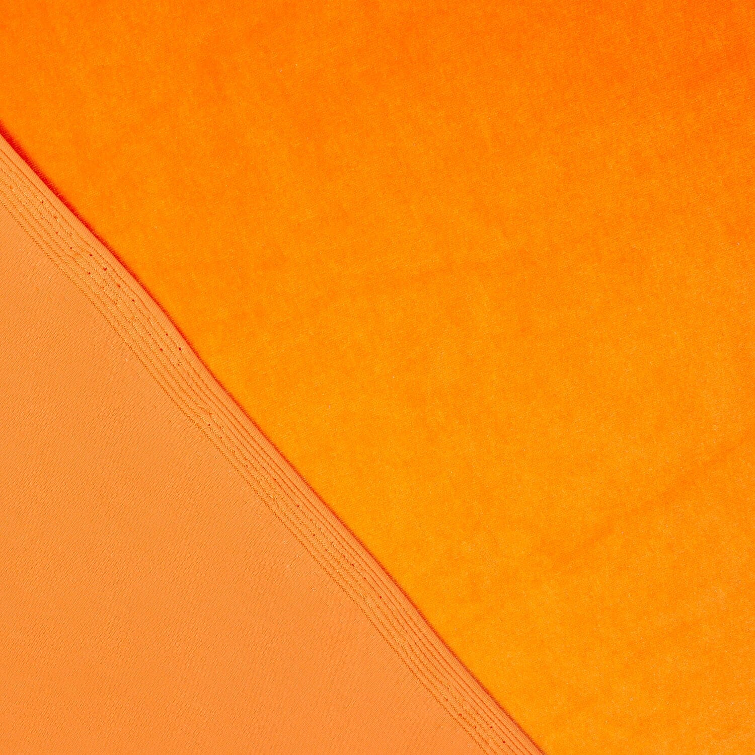 Stretch Velvet Fabric—Orange—90% Polyester, 10% Spandex—Available by the Yard—Width 58/60"—Shipped Across the USA.