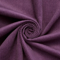 Eggplant 100 Percent Cotton Corduroy Fabric 0.75 mm Thick 59–60 Inch