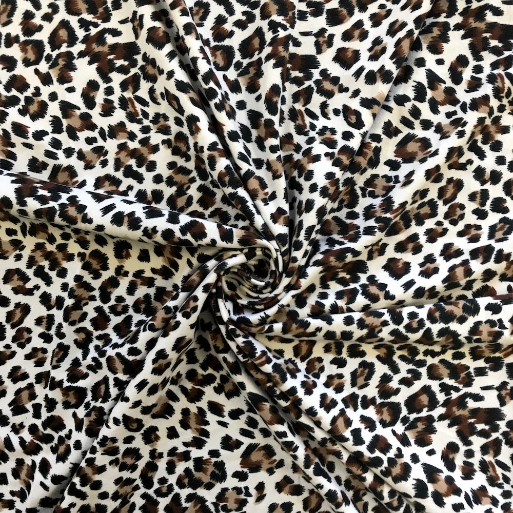 Poly-Cotton Blend—Jaguar Brushed Printed Material—92% Polyester, 8% Spandex—Premium Quality—59/60" Inches Wide—Available by the Yard—Nationwide Shipping