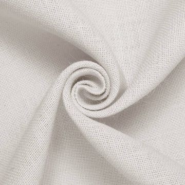 White Burlap Standard Jute Fabric-58/60" Wide