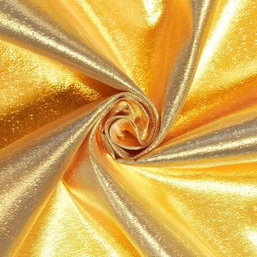 IMPERIAL MARIGOLD YELLOW TISSUE LAME MATERIAL