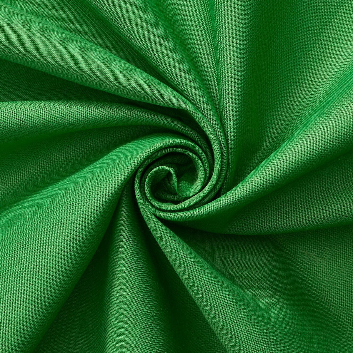 Perfect Lawn Cotton Voile —Kelly Green Color— Lightweight Fashion Material—Pastoral Brocade Fabric—58"Inche Wide—Multi-Purpose—Available by the yard—Nationwide Shipping