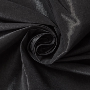 Black Stretch Taffeta Material—Polyester Blend— Smooth Texture—Sold by The Yard—58/60 Inches Wide