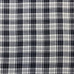 Premium Plaid Fabric—Black-White—Multi-Purpose—Cotton Fabric—100% Cotton—44/45 inches" Wide—Sold by the Yard