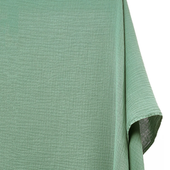 Lagoon Luxe Green Double Cotton Gauze Material—Double Cotton Gauze Material—Width 57/58 Inches Wide—Sold by the Yard—Nationwide Shipping Available.