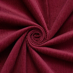 Wine —Standard 9 Wale Corduroy Material—0.75 Millimeters Thick—100% Cotton—59-60"Inch Wide—Sold by the Yard