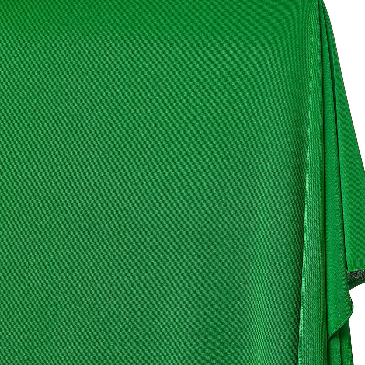 Vibrant Sewing Fabric—Kelly Green Color —100% Stretch Polyester Knit Jersey—Available by the yard—Nationwide Shipping