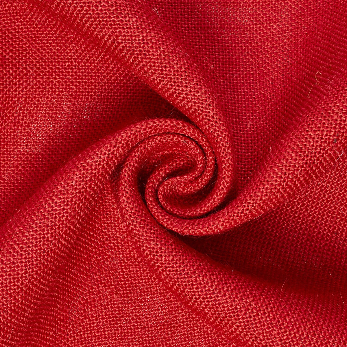 Fire Engine Red—Hypoallergenic Sustainable—Burlap Standard-Fabric—100%Jute—18"| 36"| 46'| 60"Inches Wide—Sold by the Yard