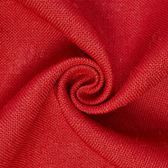 Fire Engine Red—Hypoallergenic Sustainable—Burlap Standard-Fabric—100%Jute—18"| 36"| 46'| 60"Inches Wide—Sold by the Yard