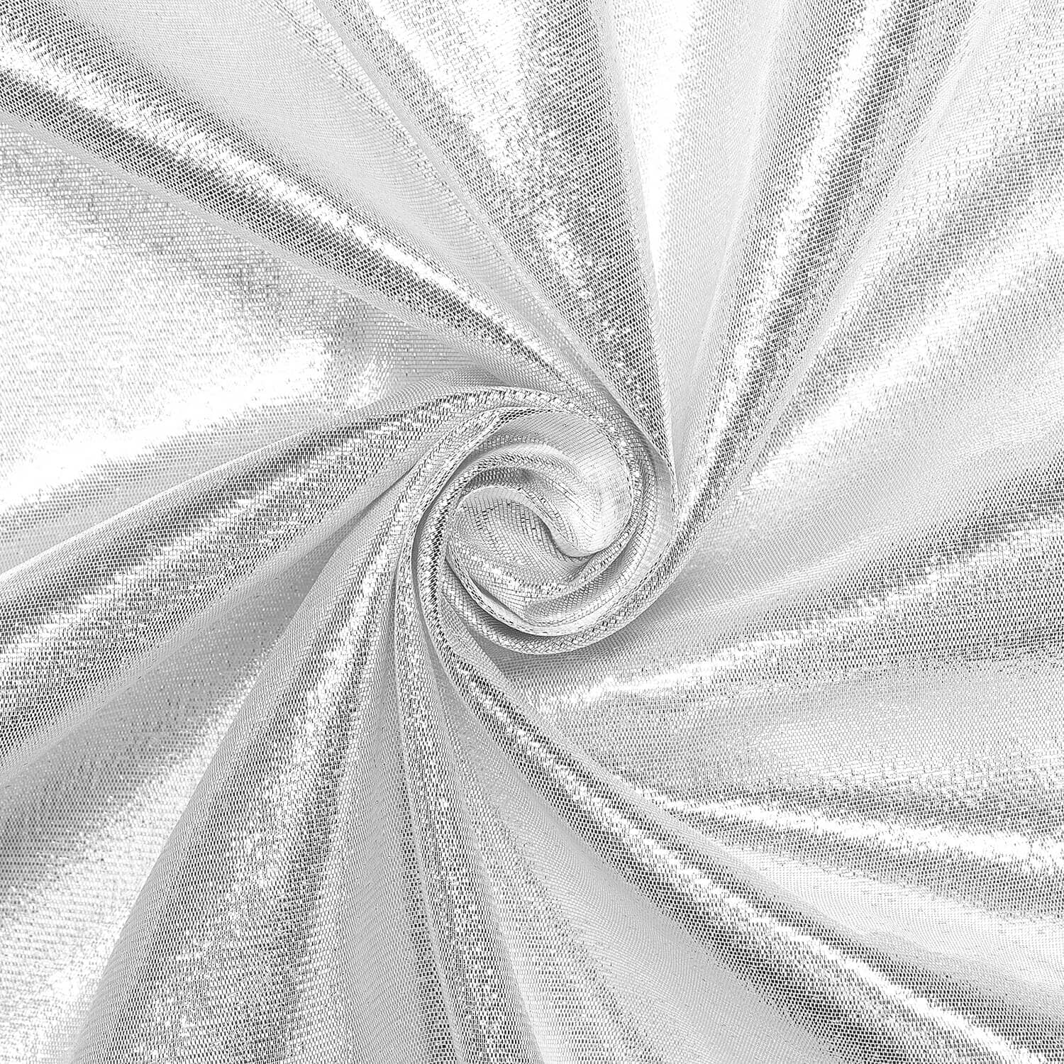 Celestial Frost Silver Tissue Lamé Material