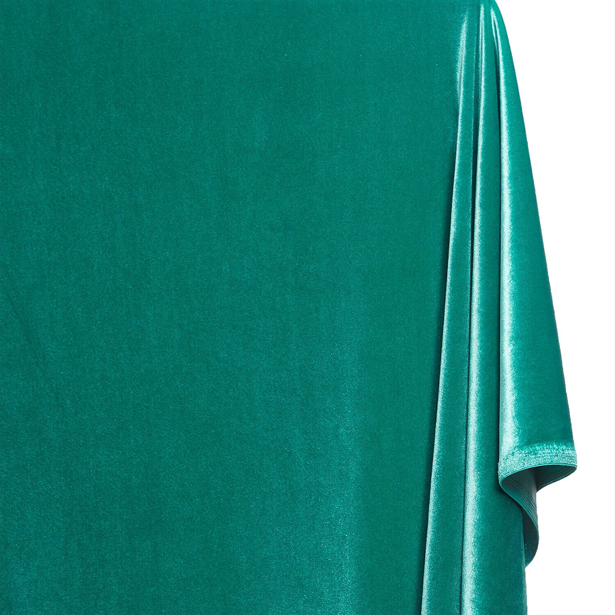 Spring Green—Stretch Velvet Fabric—90% Polyester, 10% Spandex— 60/61 Inches—20% Vertical