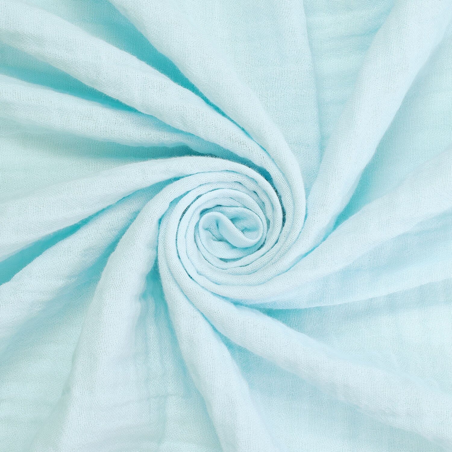 Azure Whisper—Baby Blue Color —Double Cotton Gauze — Blue Color—Light Blue Color—100% Cotton—Broadcloth Material—Available for Nationwide Shipping